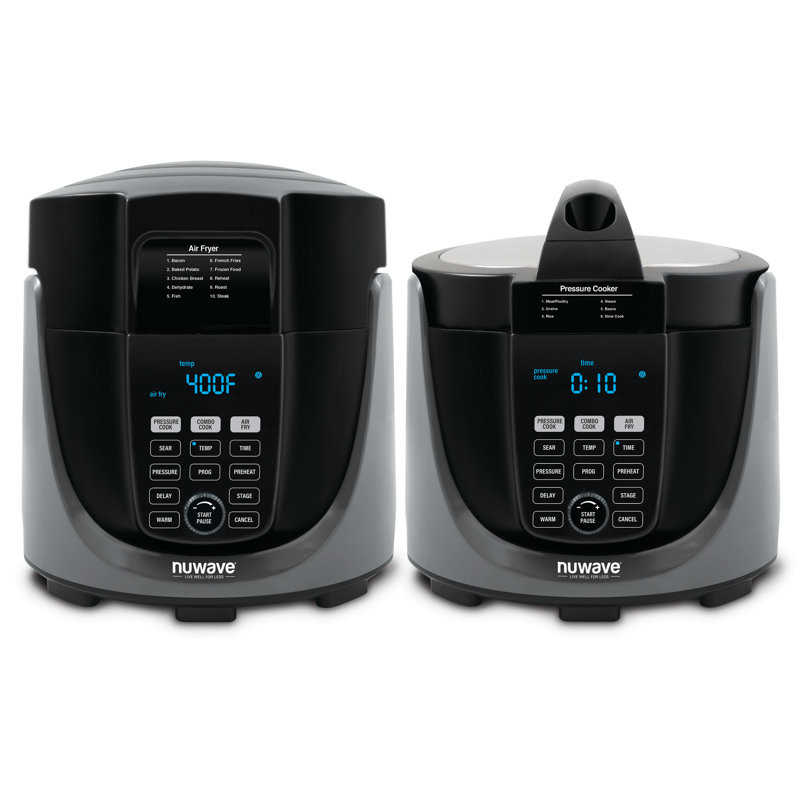 Nuwave 5.68 Liter Duet Pressure Cooker Air Fryer Combo